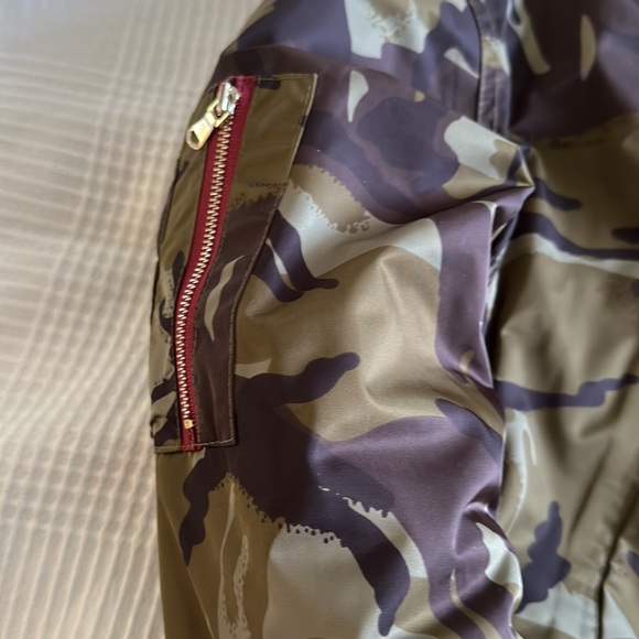 GANNI Camouflage Print Bomber Jacket size S - Picture 7 of 13